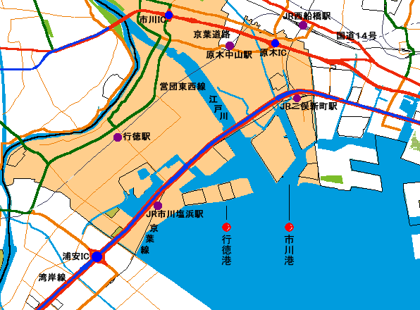 市川市地図