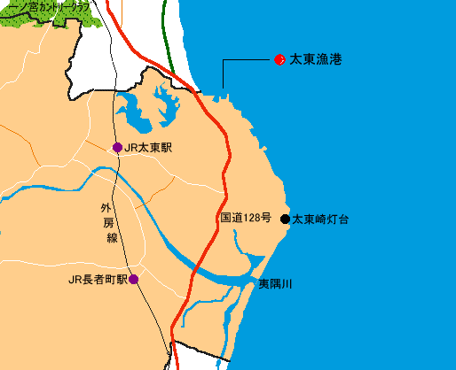 岬町地図